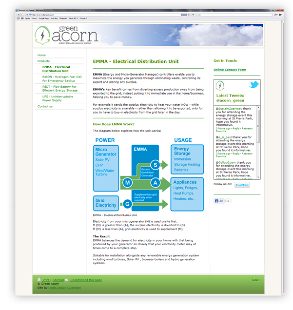 Green Acorn Website