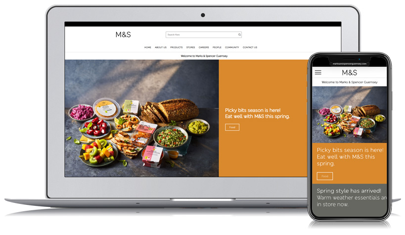 Marks & Spencer Web Design